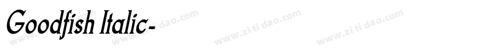 Goodfish Italic字体转换